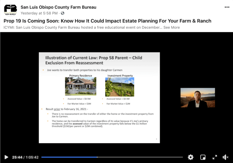 Farm & Ranch estate planning presentation