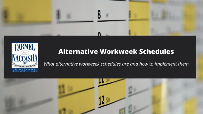 Alternative Workweek Schedules