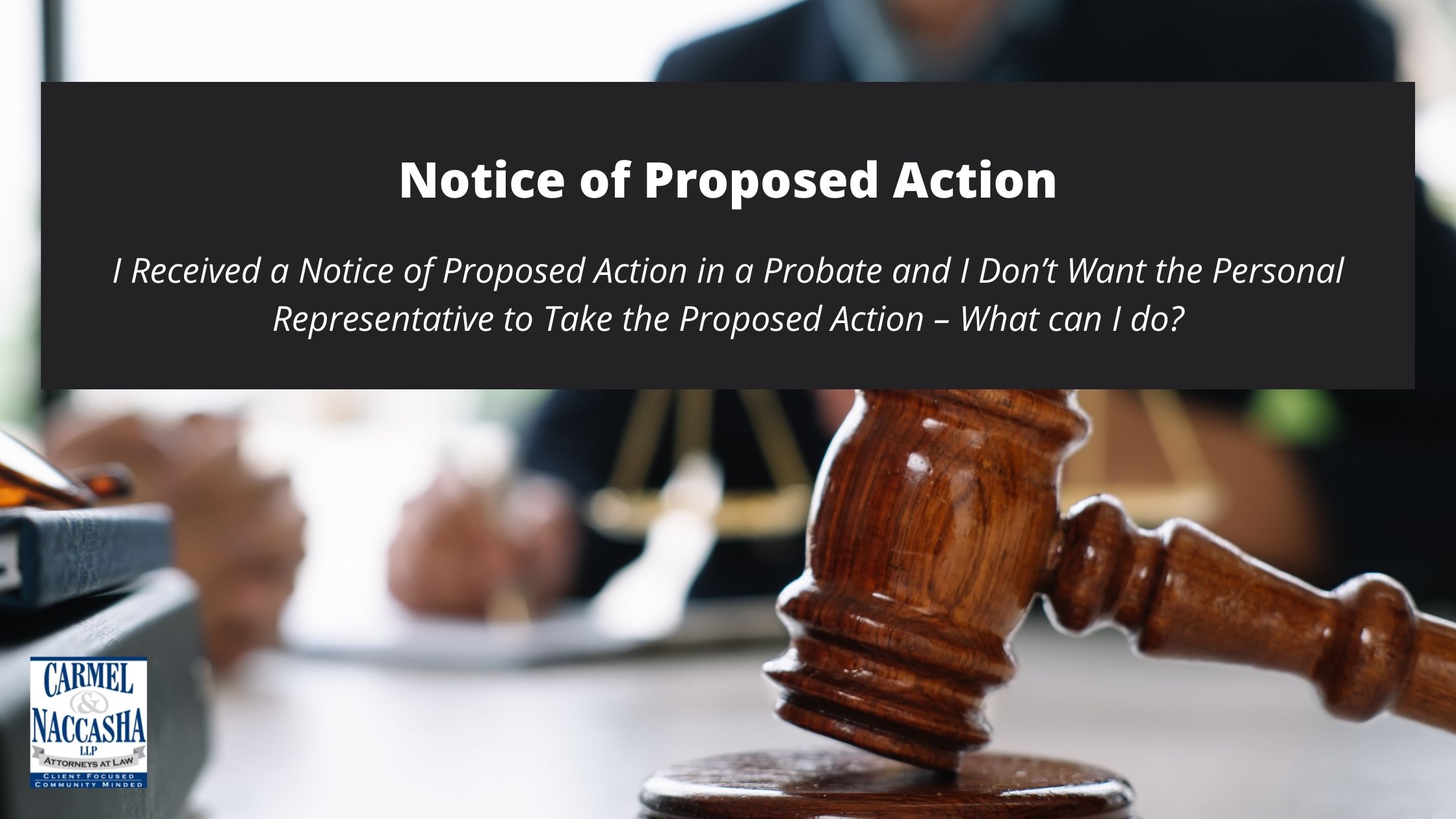 Notice of Proposed Action