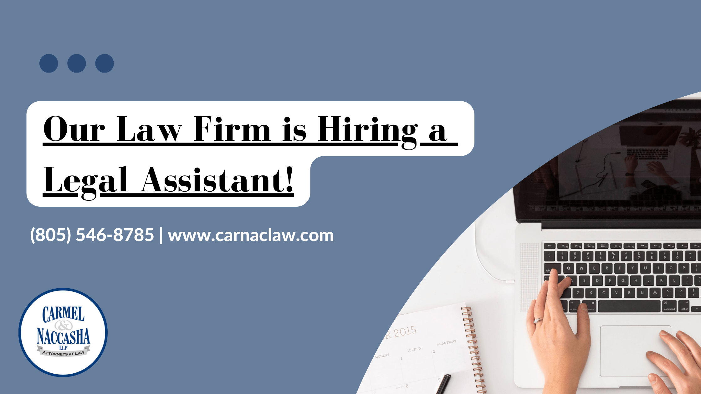 We're hiring a Legal Assistant to join our team.