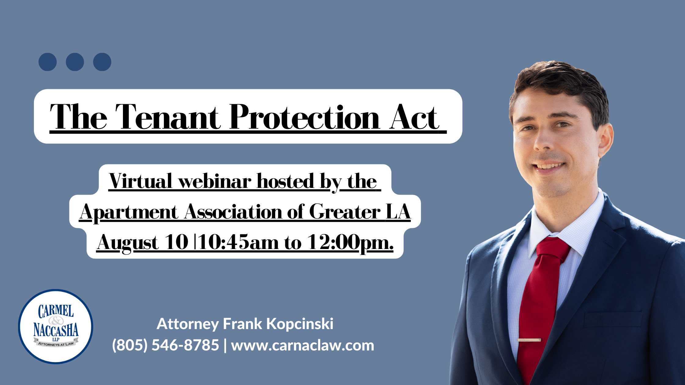 Tenant Protection Act Webinar Carmel & Naccasha